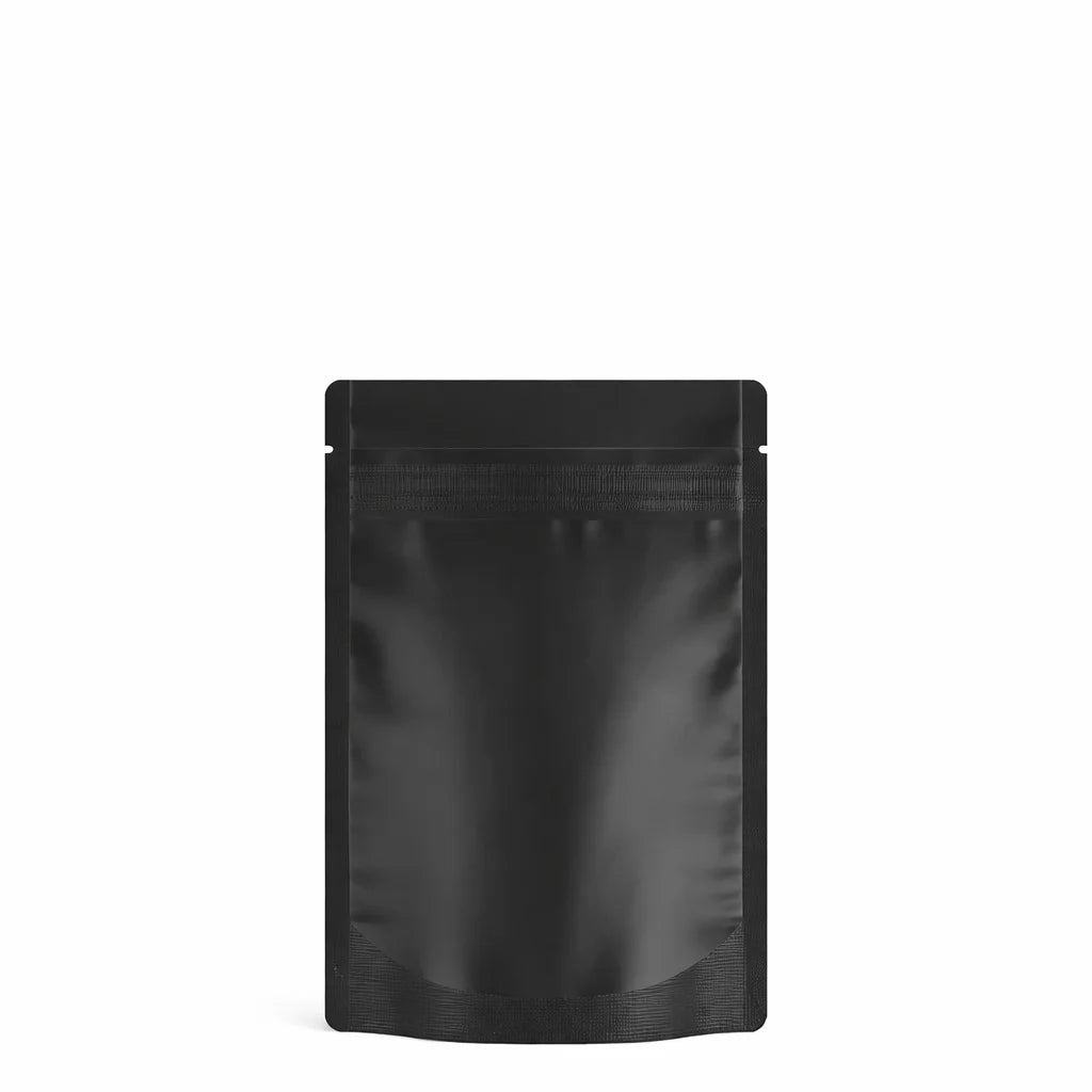 3.5g Matte Black Vista Tamper Evident Mylar Bags | 3.62in x 5in | 1000 Count