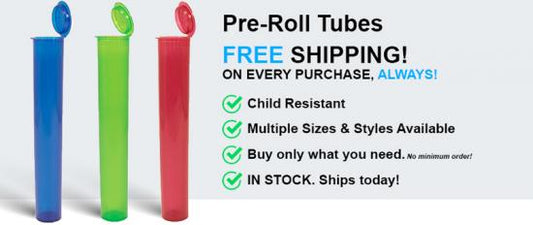 CR Cigar Translucent Pre-roll Doob Tubes