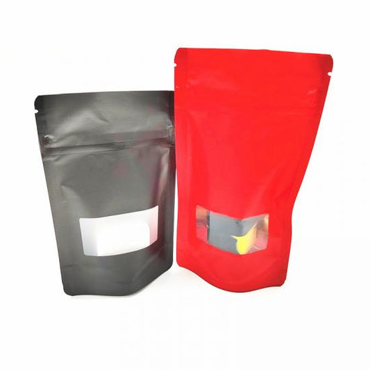 Child Proof Ziplock Mylar Pouch Stand Up Custom Printed Hemp Bag With Window