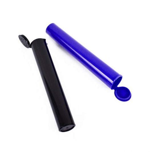 116mm White and Orange Child Resistant Pre-Roll Tubes