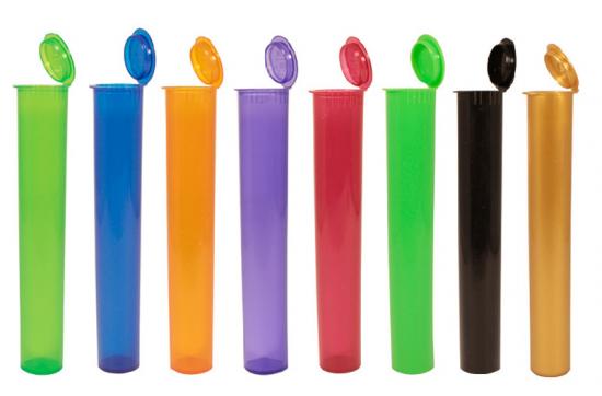 116mm Child Resistant Opaque Black Pre Roll Tubes