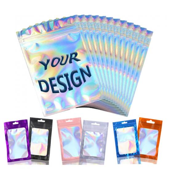 6*10cm Flower Packing Bag Smell Proof Mylar Bags With Transparent Window