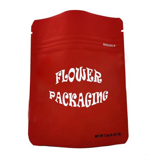 1/8oz Child Resistant Zipper Black Smell Proof Mylar Bag