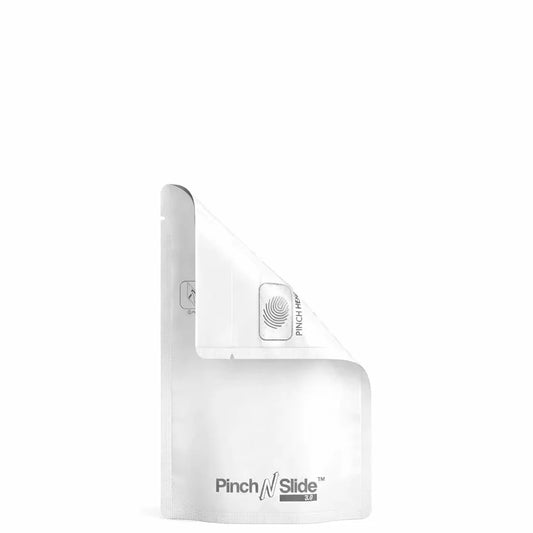 3.5g Matte White Child Resistant Tamper Evident Mylar Bags | 3.6in x 5.7in | 250 Count