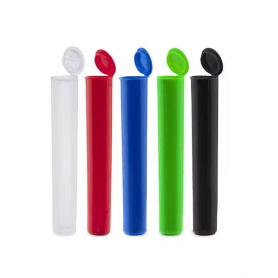 116mm White and Orange Child Resistant Pre-Roll Tubes