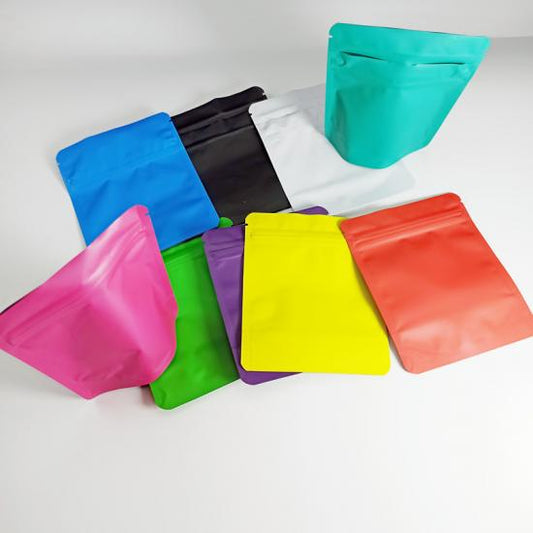 3.5g Plastic Children resistant regular zipper Customized Mylar Bag