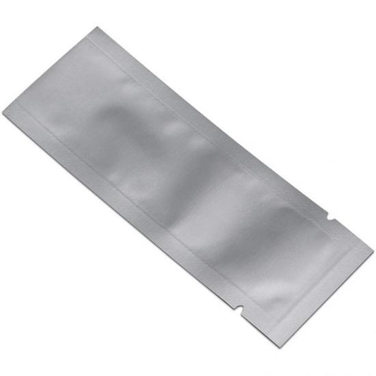 Silver Smell Proof Sealing Herb Mylar Pure Foil Bag Pouch For Packaging Food Storage