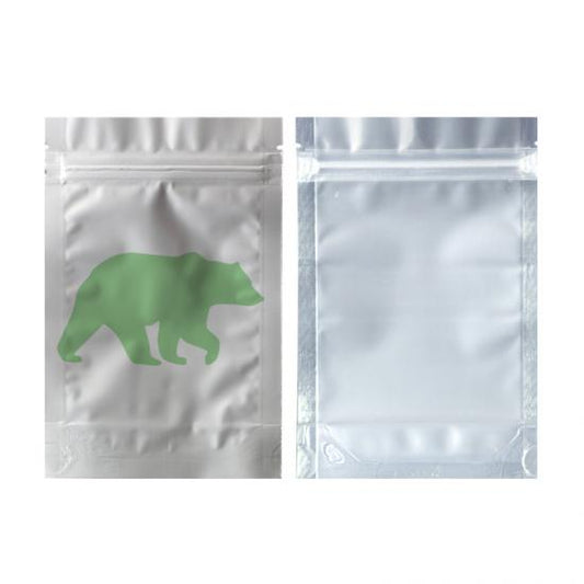 Custom Transparent Holographic Mylar Zipper Bags large clear mylar bags with window