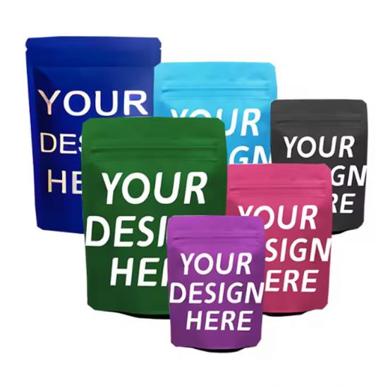 Customized Bag Stand up Pouch Food Packaging Bags Zip Lock Aluminum Plastic Bags
