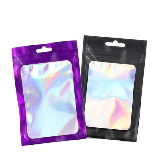 6*10cm Flower Packing Bag Smell Proof Mylar Bags With Transparent Window