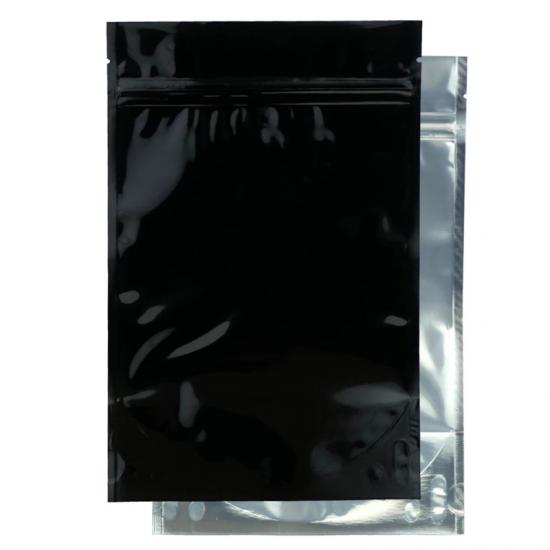 1 Ounce Mylar Barrier Bags Black/Clear
