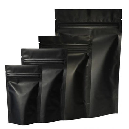 Matt Black Stand Up Ziplock Pouch Bag 3.5 Grams Weed Packaging Mylar Foil Bags