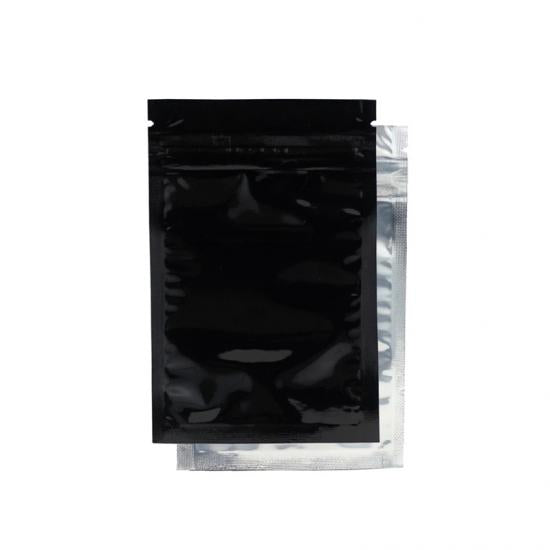 1 Gram Mylar Barrier Bags Black/Clear