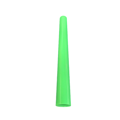 112mm Clear PS Cone Shape Tube Pre Roll Packaging Plastic Tube with Plug