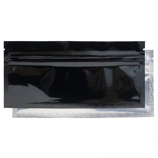 Pre-Roll Mylar Barrier Bags Black/Clear