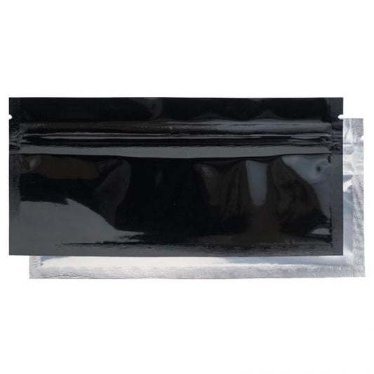 Pre-Roll Mylar Barrier Bags Black/Clear