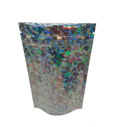 4*5inches 3.5g Holographic triangle CR zipper mylar bag