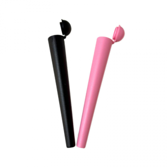 Custom Color 120mm Child Resistant Packaging Pop Top Tube With Cap Pre Roll Plastic Rolling Container