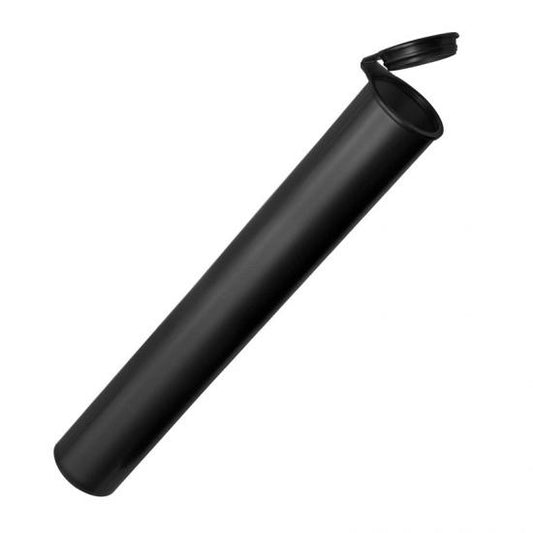 116mm Child Resistant Opaque Black Pre Roll Tubes
