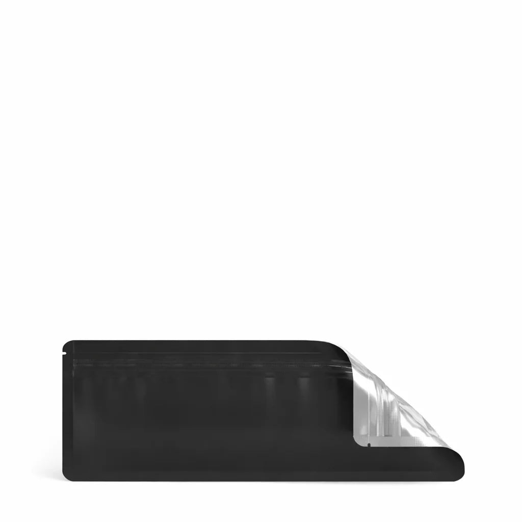 2g Matte Black Vista Tamper Evident Mylar Bags | 7in x 2.7in | 1000 Count