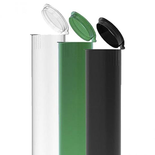 King size Child Resistant Opaque Black Pre Roll Tubes