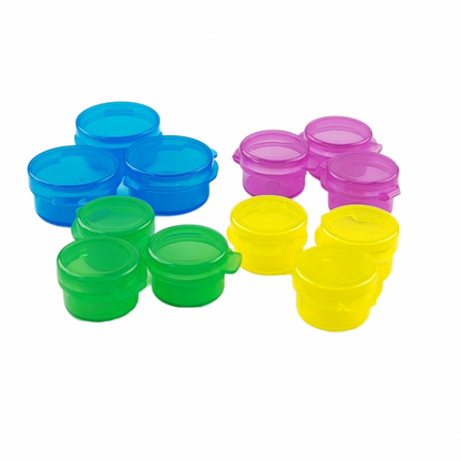 1ml 3ml 5ml 10ml Flip Top Cream Mini Container Plastic PP Jar With Hinged Top For Cosmetic Sample Packaging