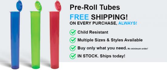 CR Cigar Translucent Pre-roll Doob Tubes