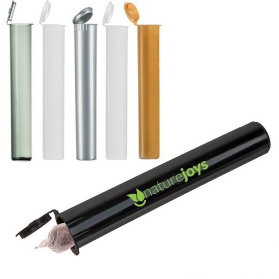 116mm Child Resistant Opaque Black Pre Roll Tubes