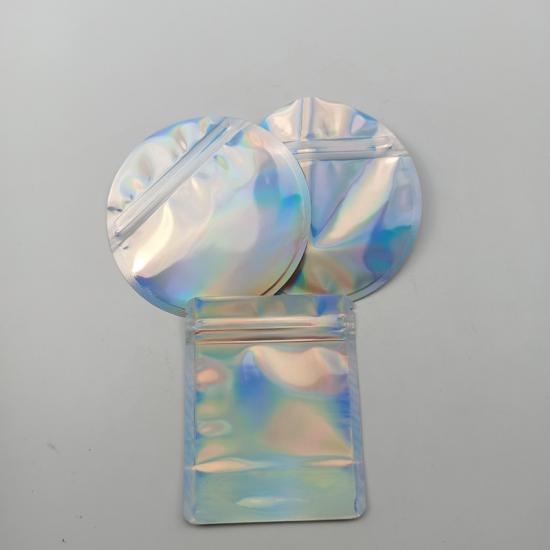 4*5inches 3.5g Holographic silver color CR Regular zipper mylar bag