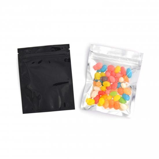 Custom Transparent Holographic Mylar Zipper Bags large clear mylar bags with window