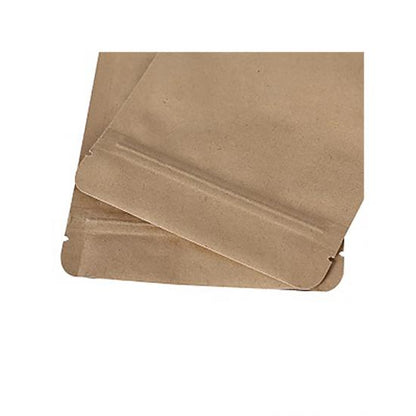 Eco Friendly Customized Reusable Food Grade Waterproof Ziplock Stand up Kraft Paper Bag