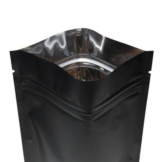 Matt Black Stand Up Ziplock Pouch Bag 3.5 Grams Weed Packaging Mylar Foil Bags