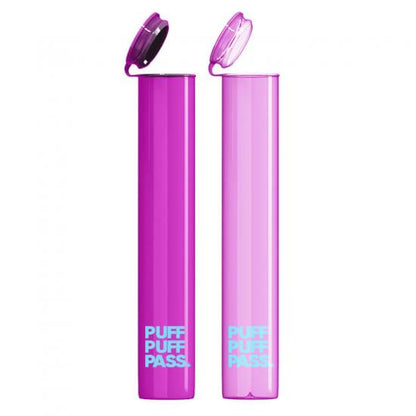 Custom Pre 116mm 120mm Child Resistant Proof Roll Pop Top Plastic Tubes Packaging Containers