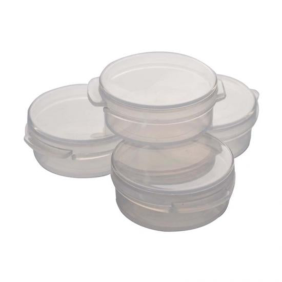 Customized logo 3ml 5ml 10ml PP Plastic Snack Small All-in-one Portable Flip Top Jar for Home Use