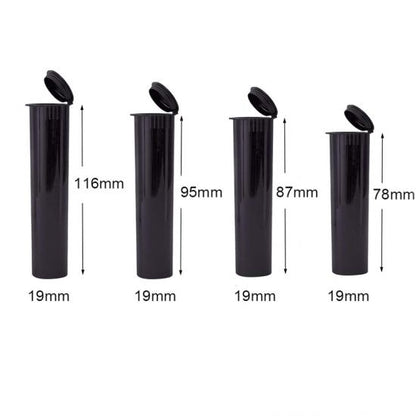 116mm White and Orange Child Resistant Pre-Roll Tubes