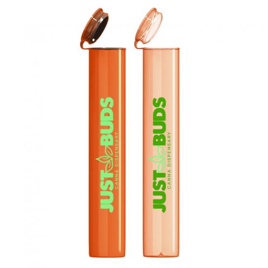 Custom Pre 116mm 120mm Child Resistant Proof Roll Pop Top Plastic Tubes Packaging Containers