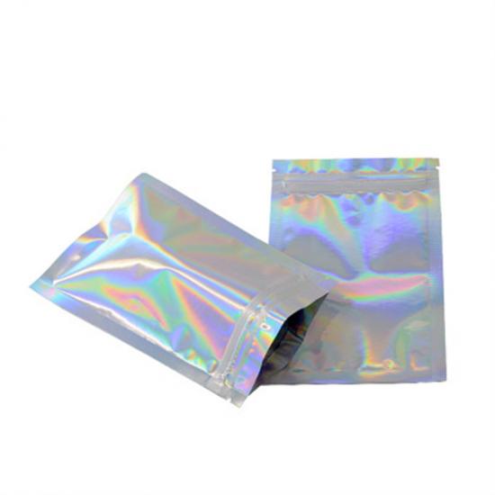 3.5g Stock Stand Up Laser Mylar Bag with Child Proof Zipper