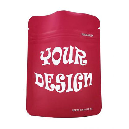 Child Proof Ziplock Mylar Pouch Stand Up Custom Printed Hemp Bag With Window
