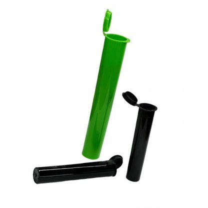 109mm PP Plastic Joint Tubes Clear Biodegradable Pop Top Childproof Pre Rolled Cone Tubes with Child Proof Cap
