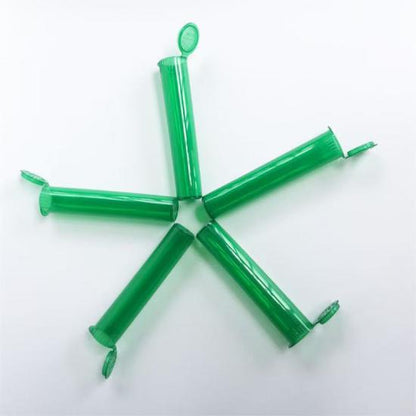109mm Clear Biodegradable Child Resistant Pre-Roll Tubes