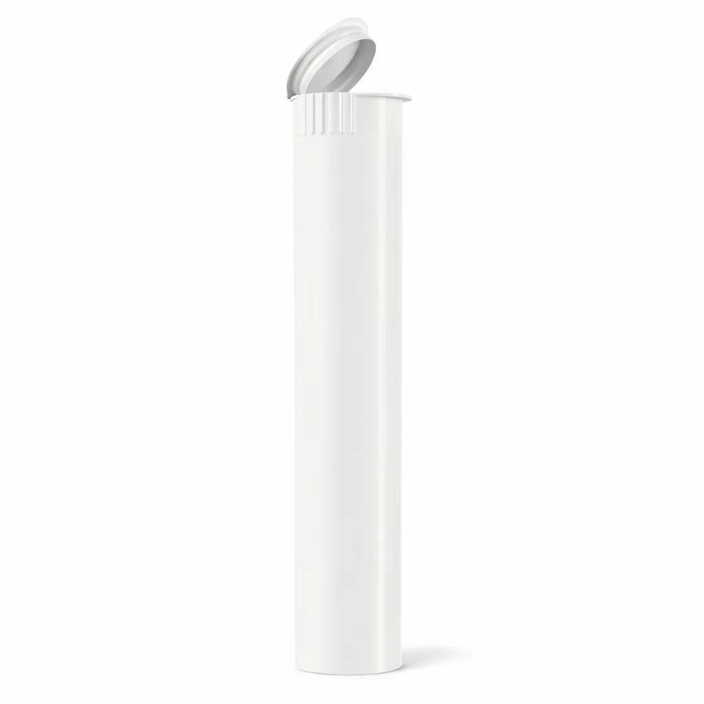 116mm White Biodegradable Child Resistant Pre-Roll Tubes | 1000 Count