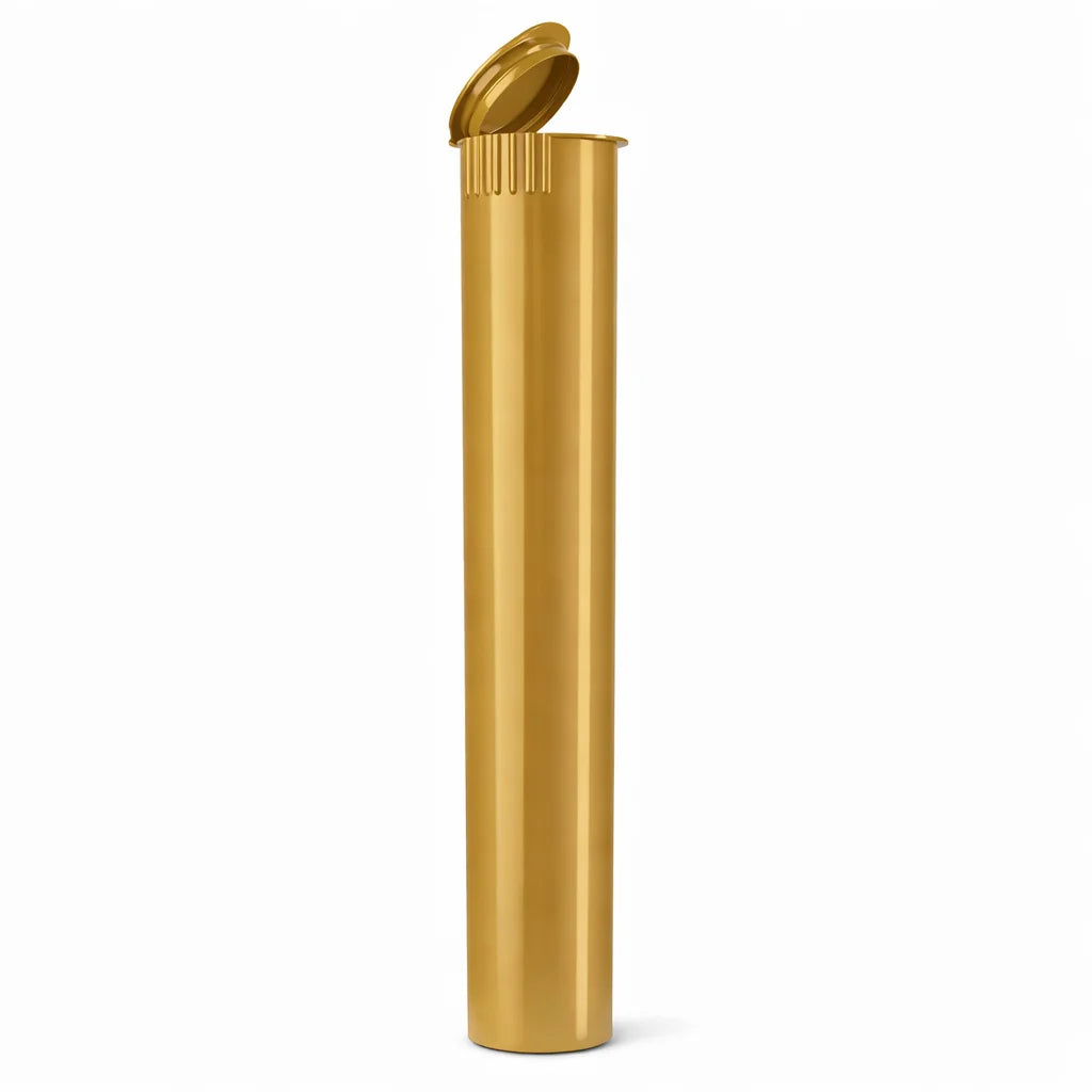 116mm Gold Child Resistant King Size Pre-Roll Tubes | 1000 Count